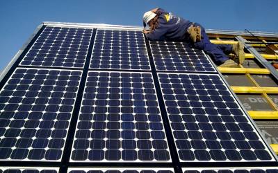 Pause de panneaux photovoltaïque